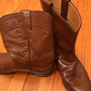 🐴 Western roper style leather cowboy boots